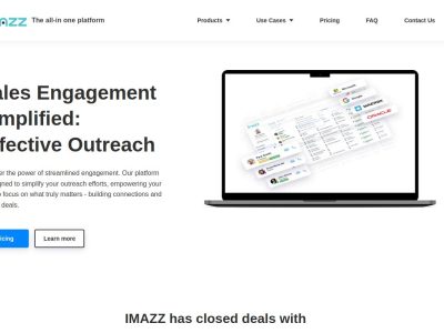 Imazz - Sales Engagement Simplified