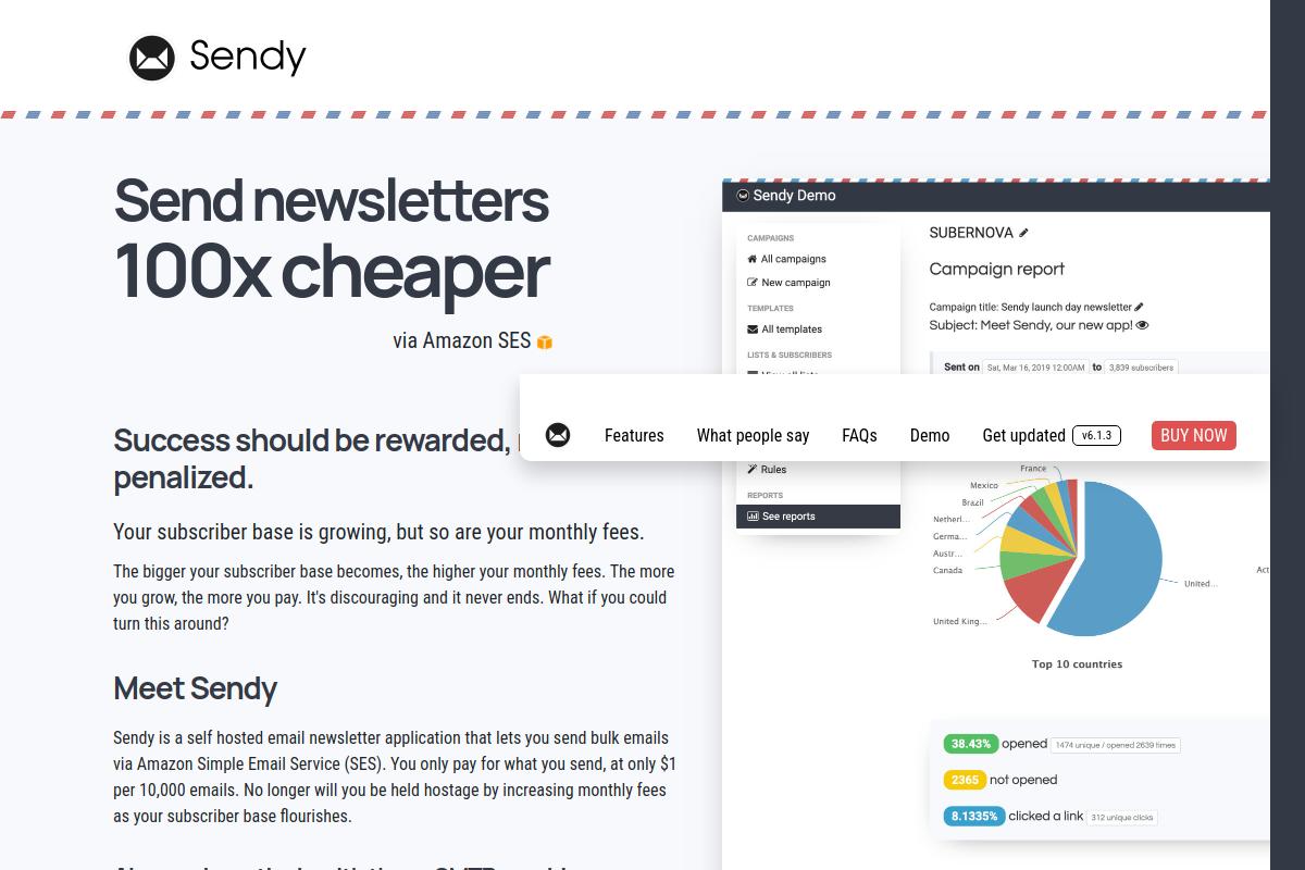 Screenshot of Sendy_Send_Newsletters_100x_Cheaper_via_Amazon_SES