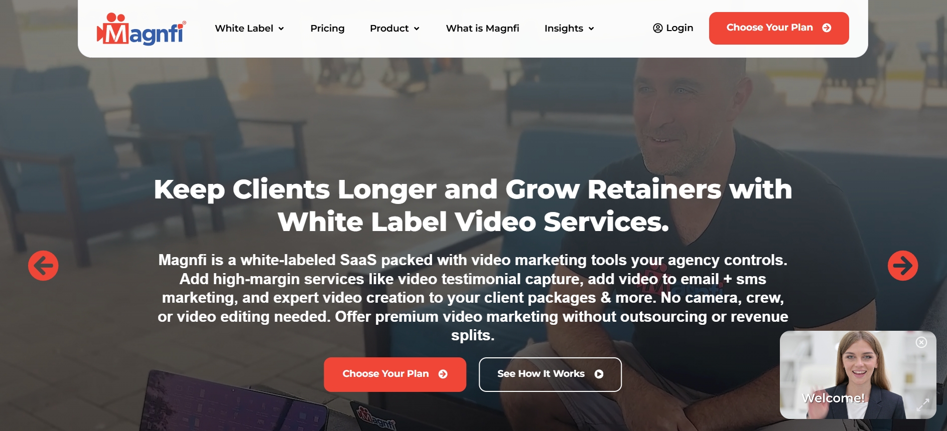 screenshot of Magnfi