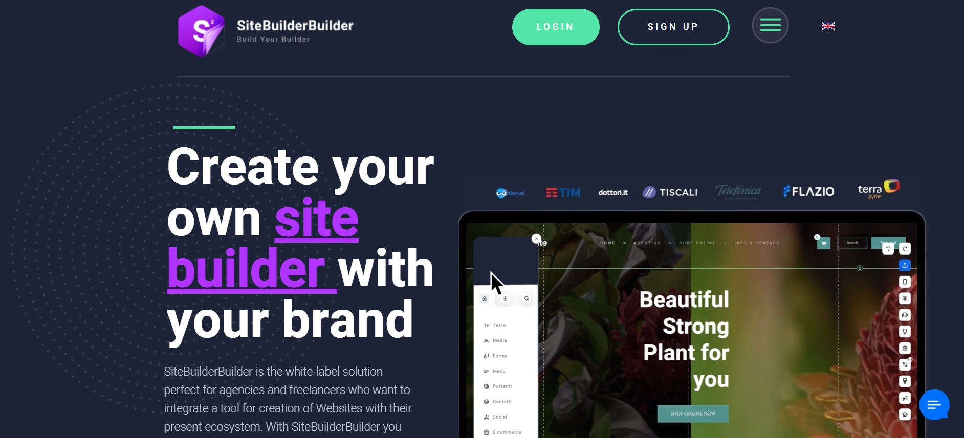 screenshot of sitebuilderbuilder